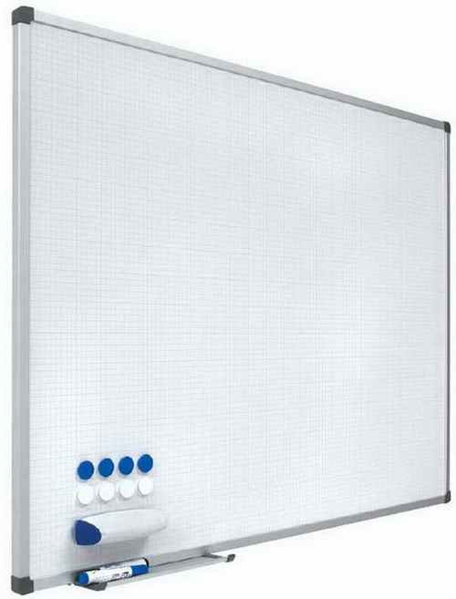 PIZARRA BLANCA CUADRICULA vitrificada magnetica